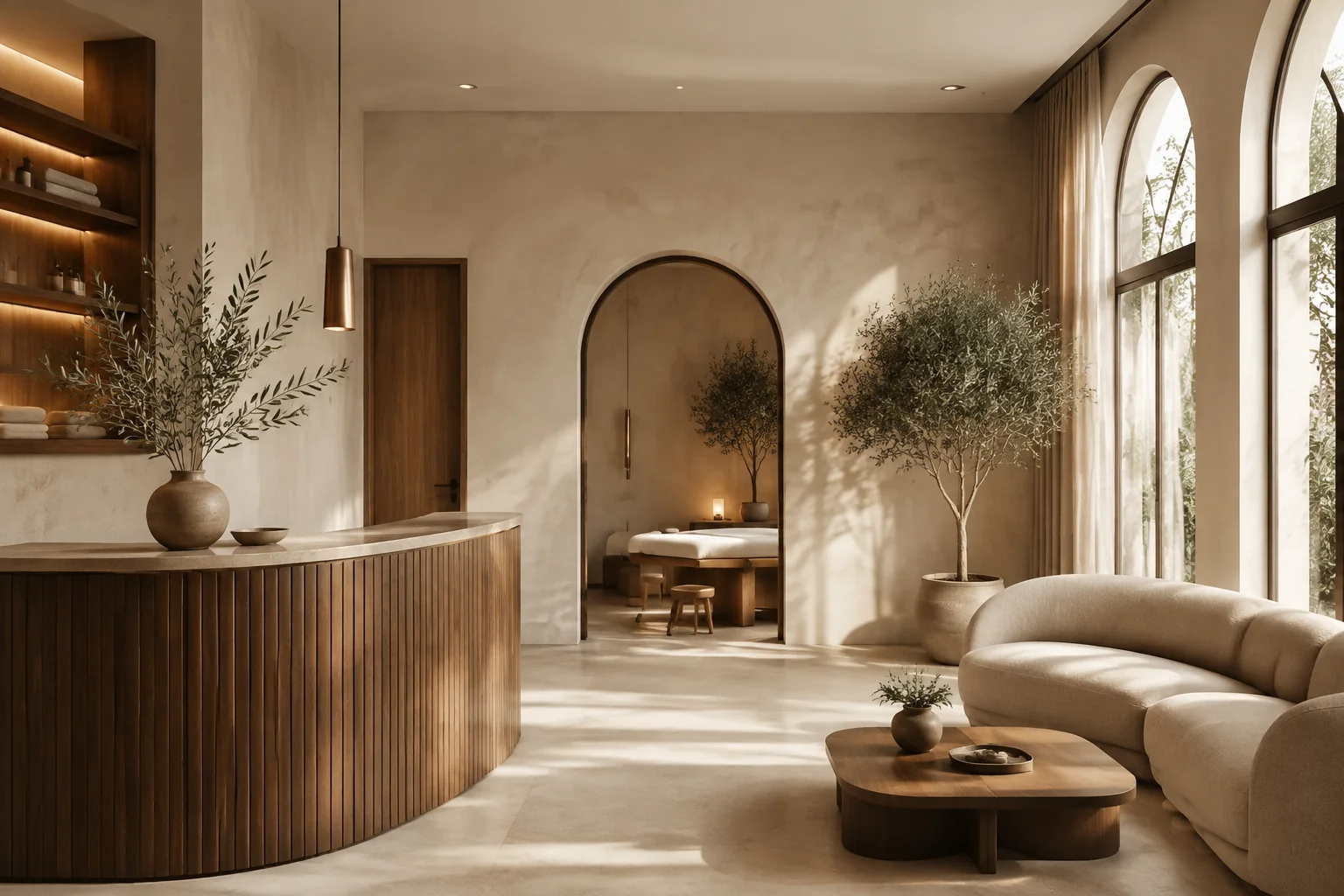 Intérieur lumineux du studio Studio & Care